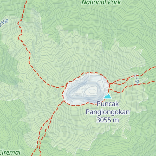 Map of Gunung Cereme