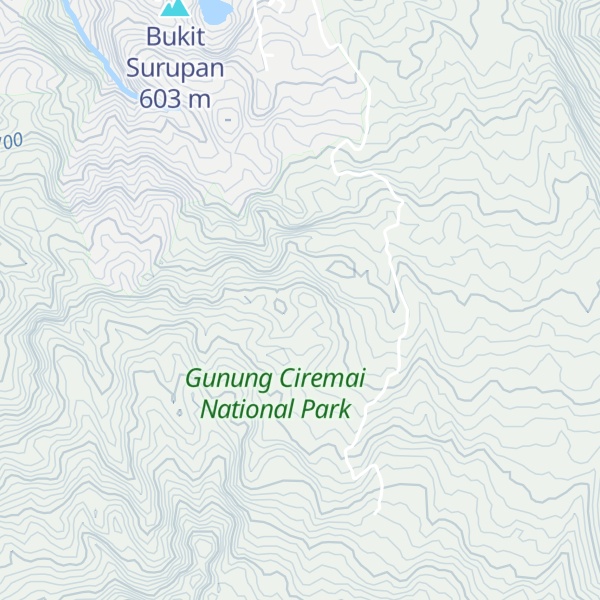 Map of Gunung Malang
