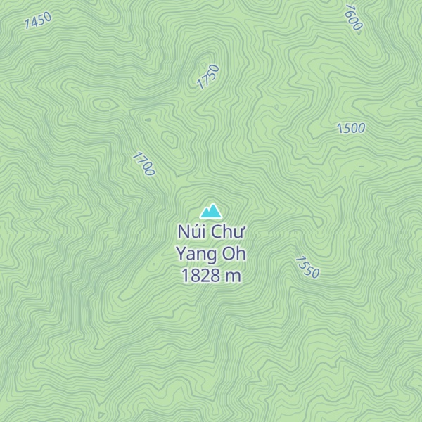 Map of Núi Chư Yang Oh