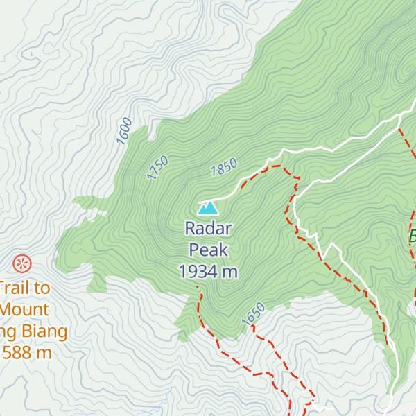 Map of Radar Peak