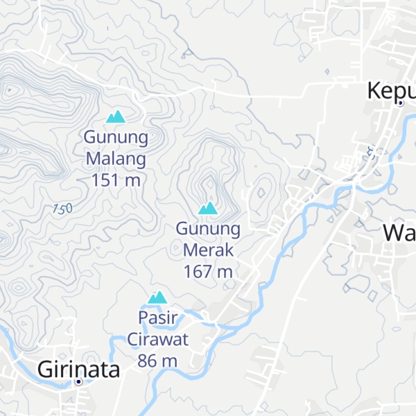Map of Gunung Merak
