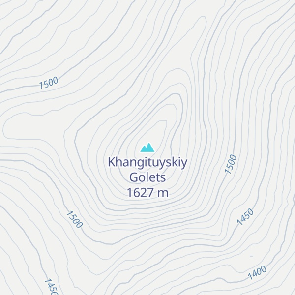 Map of Khangituyskiy Golets