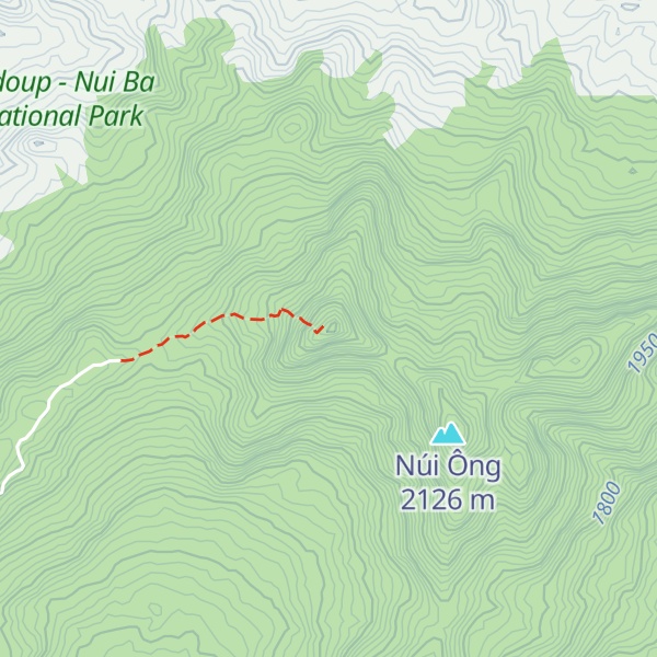Map of Núi Lang Biang