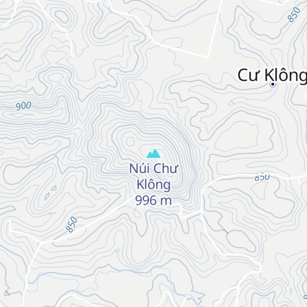 Map of Núi Chư Klông