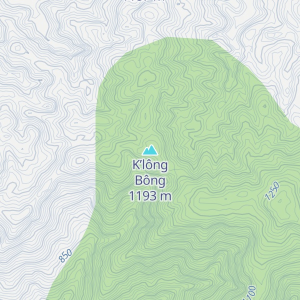 Map of K’lông Bông
