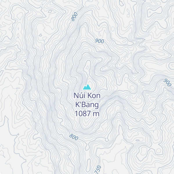 Map of Núi Kon K'Bang