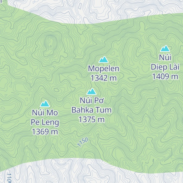 Map of Núi Pơ Bahka Tum