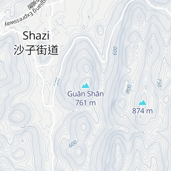 Map of Guān Shān