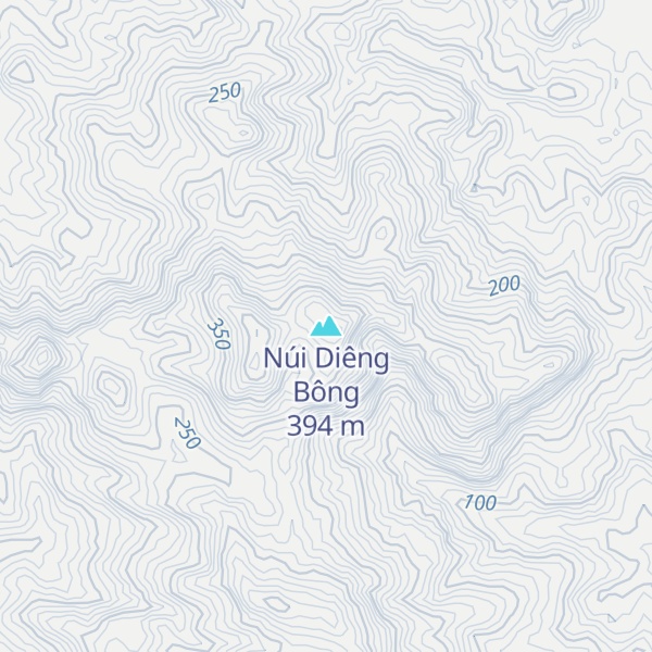 Map of Núi Diêng Bông
