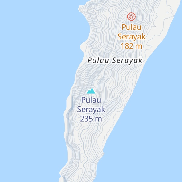 Map of Pulau Serayak
