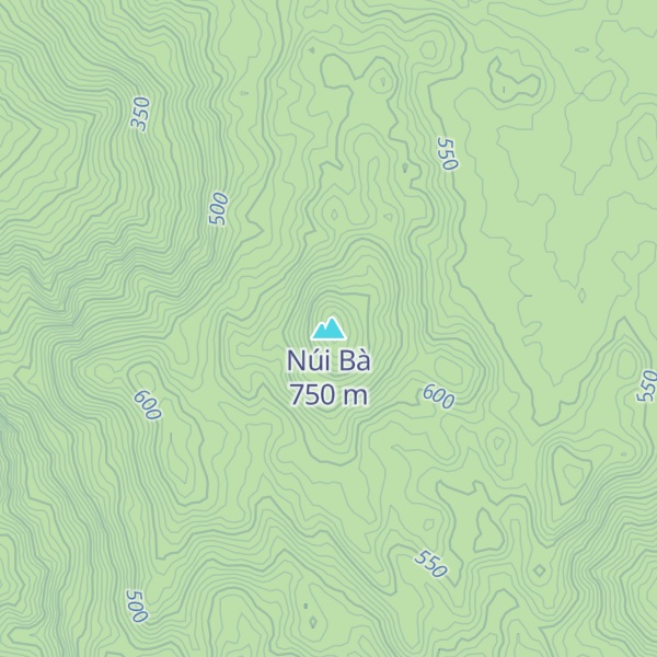 Map of Núi Bà