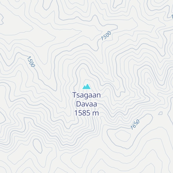 Map of Tsagaan Davaa