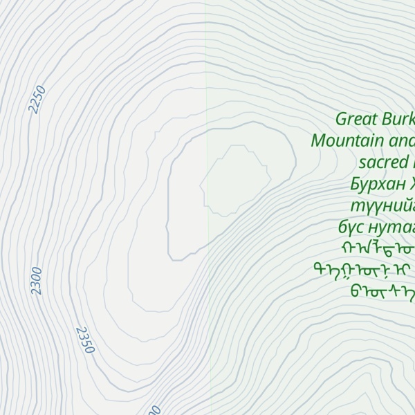 Map of Baga Orts Uul