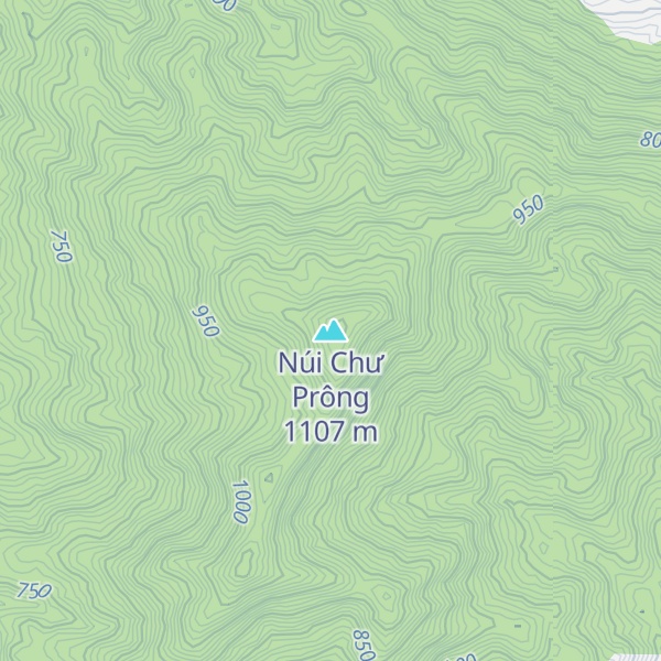 Map of Núi Chư Prông
