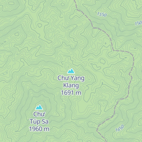 Map of Chư Yang Klang