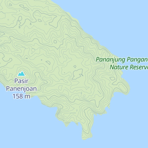 Map of Bukit Cagar Alam Pangandaran