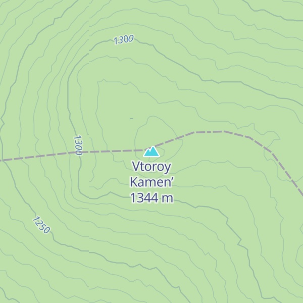 Map of Vtoroy Kamen’
