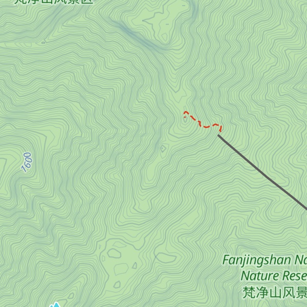 Map of Fanjingshan