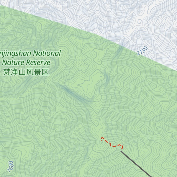 Map of Fanjing Mountain