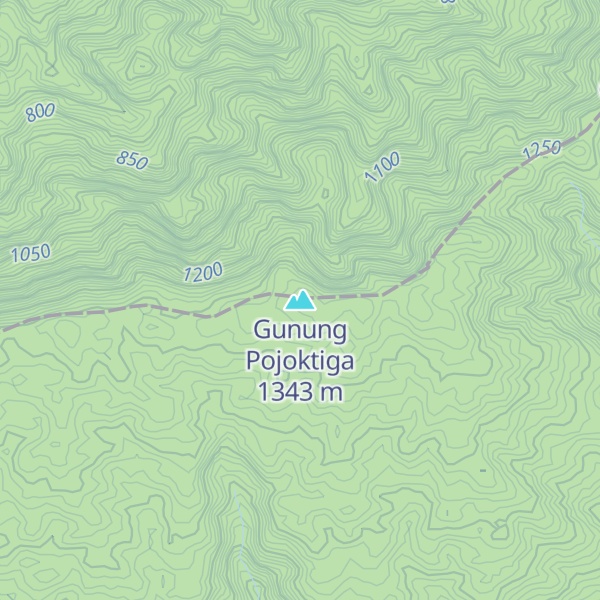Map of Gunung Pojoktiga