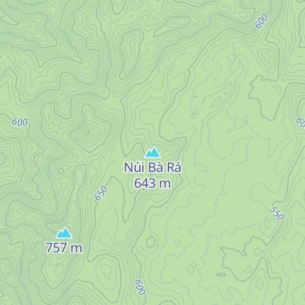 Map of Núi Bà Rá