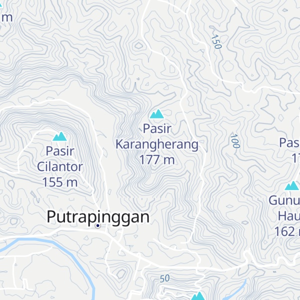 Map of Pasir Tamiangkuning