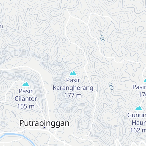 Map of Pasir Karangherang
