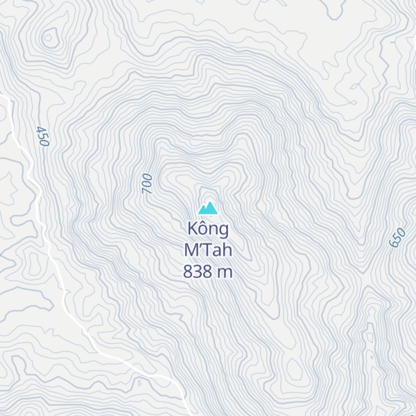 Map of Kông M’Tah