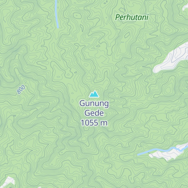 Map of Gunung Gede