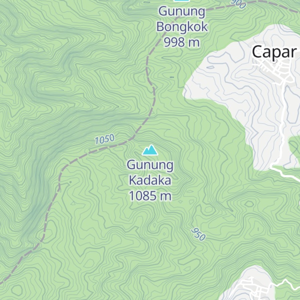Map of Gunung Kadaka