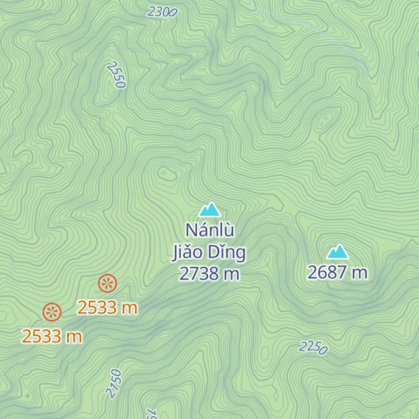 Map of Nánlù Jiǎo Dǐng