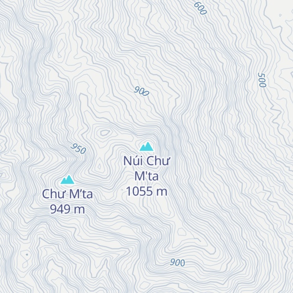 Map of Núi Chư M'ta