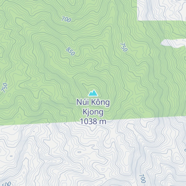 Map of Núi Kông Kjong