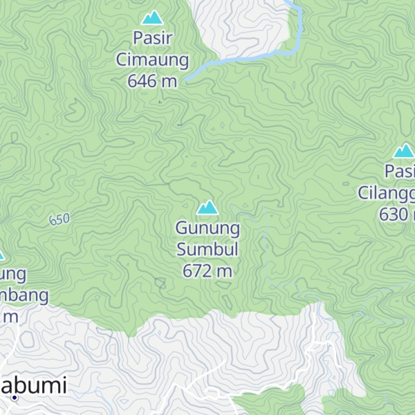 Map of Gunung Sumbul