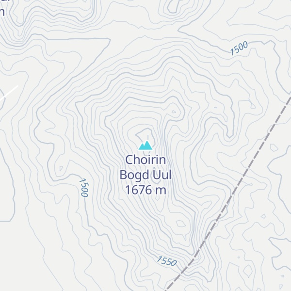 Map of Choirin Bogd Uul