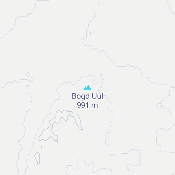 Map of Bogd Uul