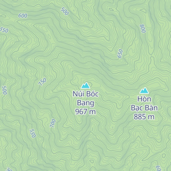 Map of Núi Bóc Bang