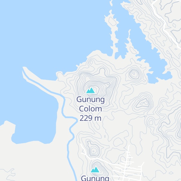 Map of Gunung Colom
