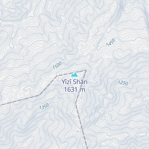 Map of Yǐzǐ Shān