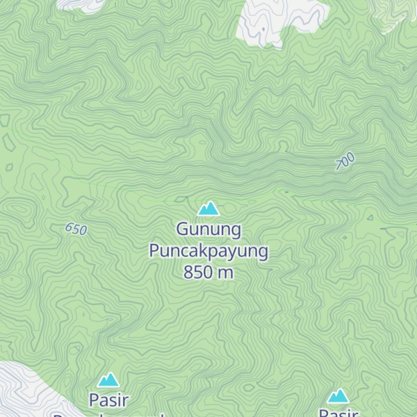 Map of Gunung Puncakpayung