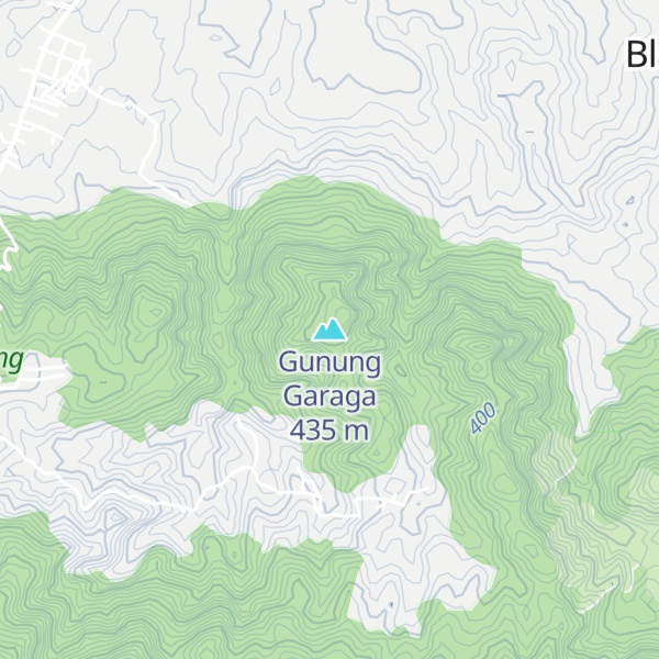 Map of Gunung Garaga