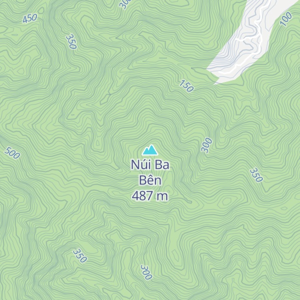 Map of Núi Ba Bên
