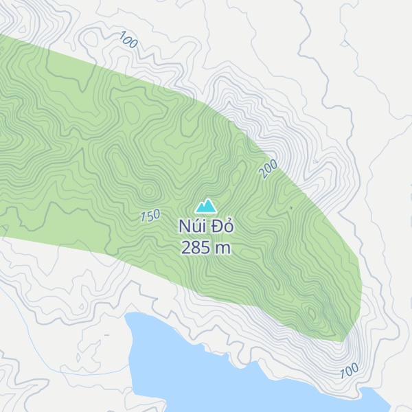 Map of Núi Đỏ
