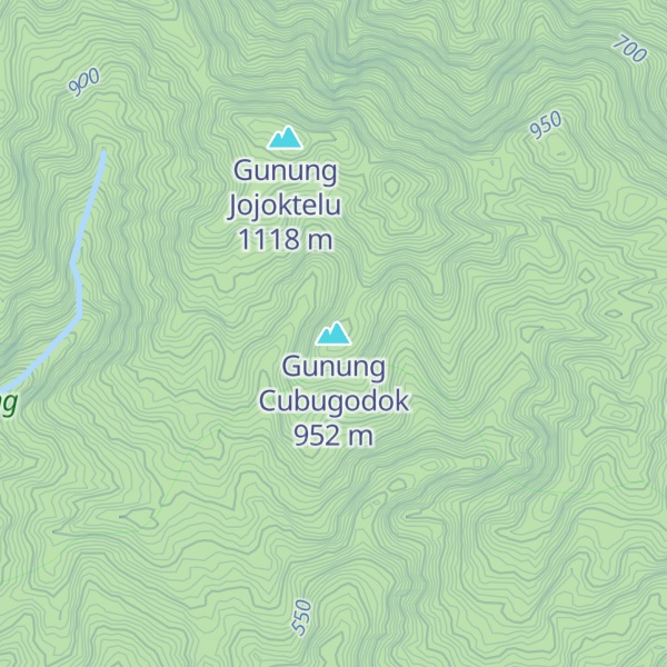 Map of Gunung Cubugodok