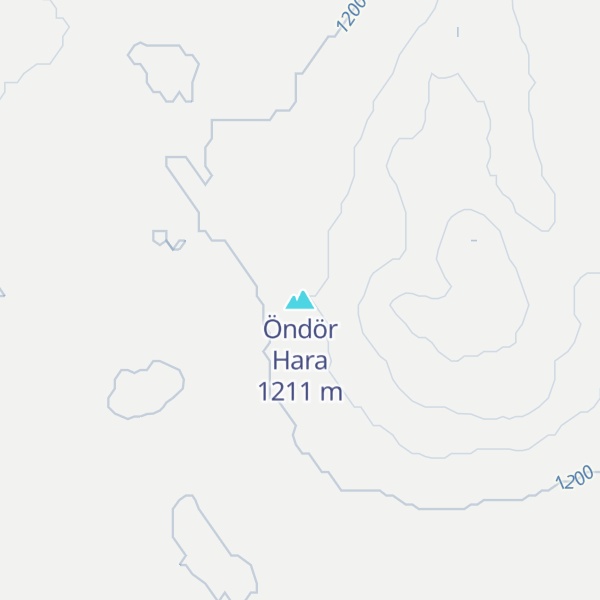 Map of Öndör Hara
