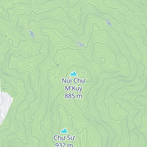 Map of Núi Chư M'Kuy