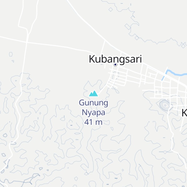 Map of Gunung Nyapa