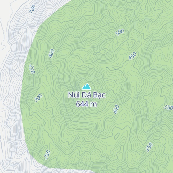 Map of Núi Đá Bạc