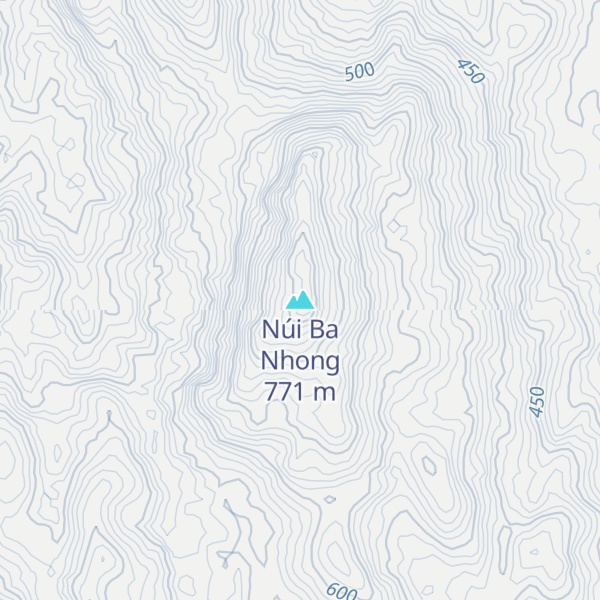 Map of Núi Ba Nhong
