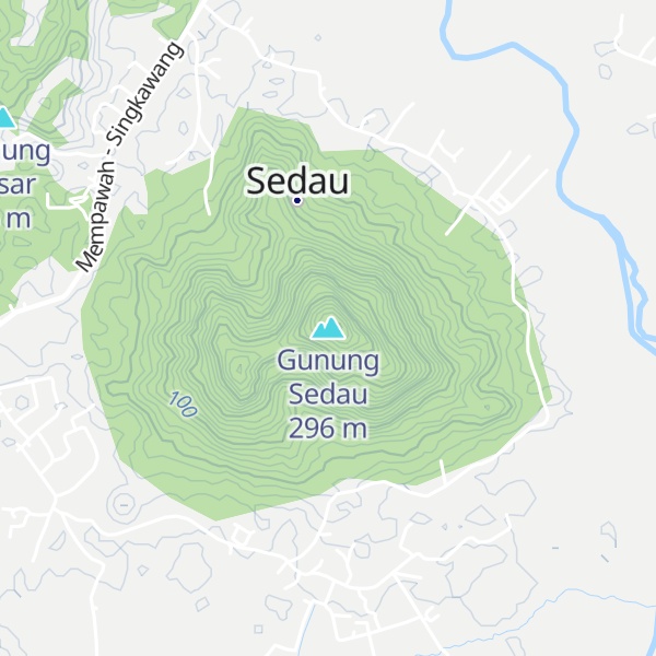Map of Gunung Sedau